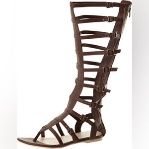 Very Volatile Los Angeles- Brown Gladiator Sandal- Size 8